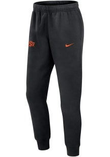 Nike Oklahoma State Cowboys Mens Black Sideline Club Fleece Gameday Sweatpants