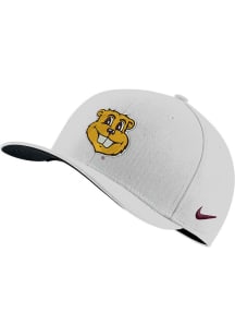 Nike Minnesota Golden Gophers Mens White Swoosh Flex Flex Hat