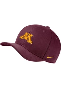 Nike Minnesota Golden Gophers Mens Maroon Swoosh Flex Classic Flex Hat