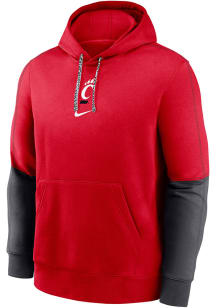 Nike Cincinnati Bearcats Mens Red Sideline Club Fleece Gameday Long Sleeve Hoodie