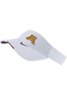 Nike Minnesota Golden Gophers Mens White Sideline DriFit Visor Adjustable Visor