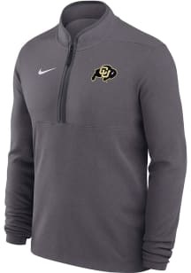 Nike Colorado Buffaloes Mens Grey Victory Long Sleeve Qtr Zip Pullover