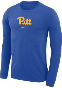 Nike Pitt Panthers Blue Shooting Shirt Dri-FIT Basketball Long Sleeve T-Shirt