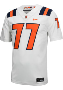 Nike Illinois Fighting Illini White Game Replica Football Jersey