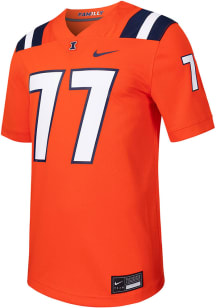 Nike Illinois Fighting Illini Orange Game Replica Football Jersey