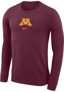 Nike Minnesota Golden Gophers Maroon Shooting Shirt Dri-FIT Long Sleeve T-Shirt