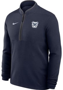 Nike Butler Bulldogs Mens Navy Blue Victory Long Sleeve Qtr Zip Pullover