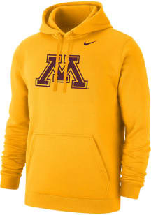 Nike Minnesota Golden Gophers Mens Gold Club Fleece Long Sleeve Hoodie