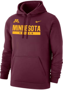 Nike Minnesota Golden Gophers Mens Maroon Club Fleece Long Sleeve Hoodie