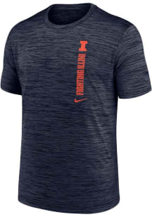 Nike Illinois Fighting Illini Youth Navy Blue Velocity 24 Short Sleeve T-Shirt