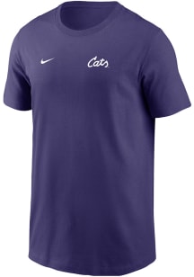 Nike K-State Wildcats Youth Purple Small Logo Short Sleeve T-Shirt