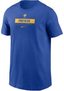 Nike Pitt Panthers Youth Blue Team Issue 24 Design Short Sleeve T-Shirt