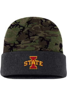 Nike Iowa State Cyclones Green Camo Terra Beanie Mens Knit Hat