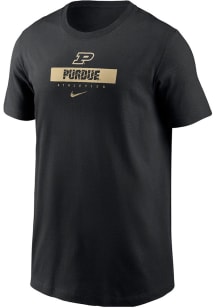 Nike Purdue Boilermakers Youth Black Team Issue 24 Design Short Sleeve T-Shirt