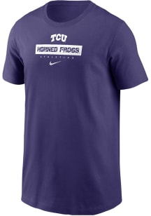Nike TCU Horned Frogs Youth Purple Team Issue 24 Short Sleeve T-Shirt