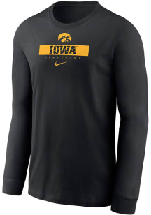 Nike Iowa Hawkeyes Youth Black Team Issue 24 Long Sleeve T-Shirt