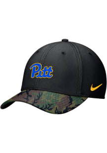 Nike Pitt Panthers Mens Black Stretch Fit Rise Flex Hat