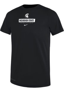 Nike Michigan State Spartans Boys Black Team Issue 24 Short Sleeve T-Shirt