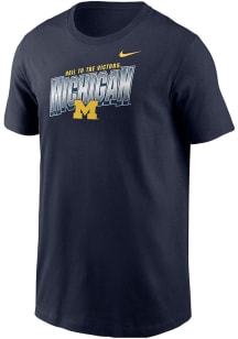 Nike Michigan Wolverines Youth Blue Boxed Short Sleeve T-Shirt