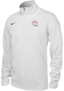 Nike Iowa State Cyclones Mens White Jack Trice Football Helmet Training Long Sleeve Qtr Zip Pullov..