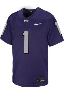 Nike TCU Horned Frogs Youth Purple Replica No 1 Football Jersey