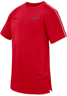 Nike Ohio State Buckeyes Youth Red Coach Short Sleeve T-Shirt