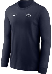 Nike Penn State Nittany Lions Youth Navy Blue Small Logo Long Sleeve T-Shirt