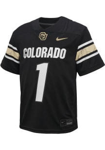 Nike Colorado Buffaloes Boys Black Alt No 1 Football Jersey