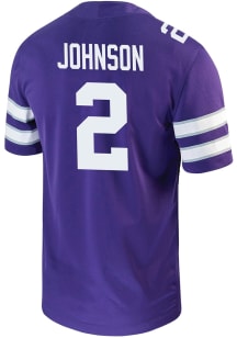 Avery Johnson  Nike K-State Wildcats Purple NIL Game Football Jersey