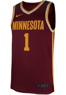 Nike Minnesota Golden Gophers Maroon Replica Basketball Jersey
