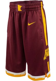 Nike Minnesota Golden Gophers Mens Maroon Replica Basketball Shorts