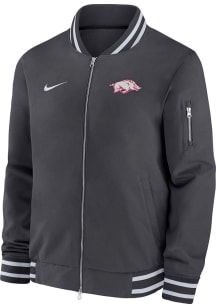 Mens Arkansas Razorbacks Nike Mens Sideline Gameday Heavyweight Jacket - Anthracite