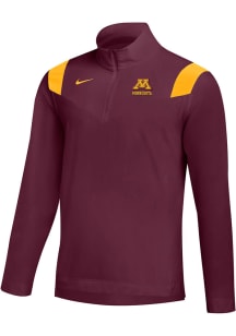 Nike Minnesota Golden Gophers Mens Maroon Coach Jacket Light Weight Jacket