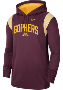 Nike Minnesota Golden Gophers Mens Maroon Therma PO Hood
