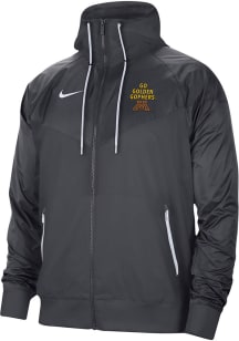 Nike Minnesota Golden Gophers Mens Anthracite Windrunner Light Weight Jacket