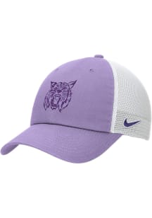 Nike K-State Wildcats Washed Trucker H86 Design Adjustable Hat - Lavender