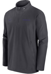 Nike K-State Wildcats Mens Anthracite Sideline Coach Gameday Light Weight Jacket