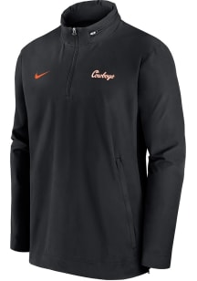 Nike Oklahoma State Cowboys Mens Black Sideline Coach Gameday Light Weight Jacket