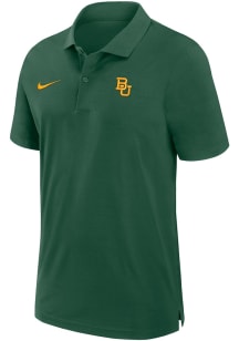 Nike Baylor Bears Mens Green Sideline DriFIT Gameday Woven Short Sleeve Polo