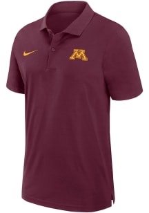 Nike Minnesota Golden Gophers Mens Maroon Sideline DriFIT Gameday Woven Short Sleeve Polo