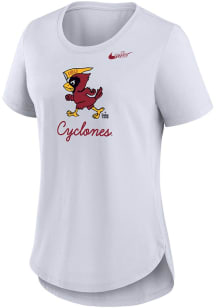 Nike Iowa State Cyclones Womens White Triblend Short Sleeve T-Shirt