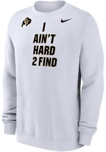 Deion Sanders Colorado Buffaloes Mens White Coach Prime Player Crew