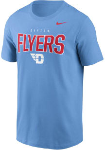 Nike Dayton Flyers Light Blue Arch Mascot Short Sleeve T Shirt