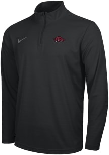 Nike Arkansas Razorbacks Mens Black Vault Slobbery Hog Intensity Long Sleeve Qtr Zip Pullover