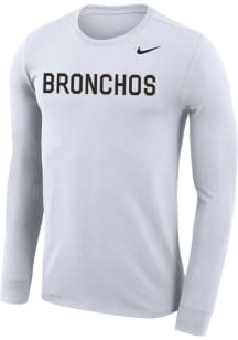 Nike Central Oklahoma Bronchos White Legend Wordmark Long Sleeve T-Shirt