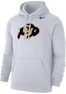 Nike Colorado Buffaloes Mens White Primary Logo Long Sleeve Hoodie