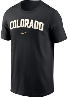 Nike Colorado Buffaloes Black Arch Name Short Sleeve T Shirt