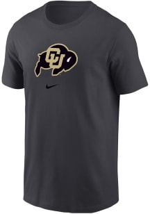 Nike Colorado Buffaloes Anthracite Primary Logo Short Sleeve T Shirt