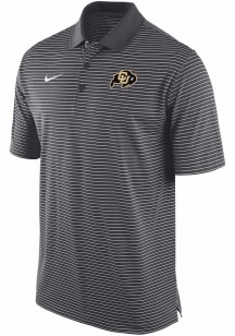 Nike Colorado Buffaloes Mens Grey Primary Logo Short Sleeve Polo