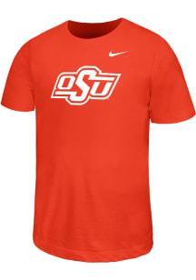 Nike Oklahoma State Cowboys Youth Orange Primary Logo Short Sleeve T-Shirt